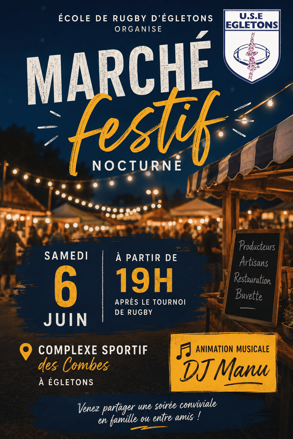 Illustration de l'événement : Marché festif nocturne