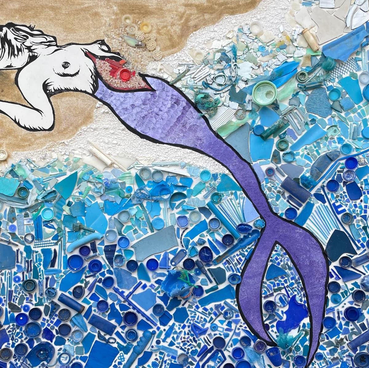 Illustration de l'événement : Atelier "La fresque des mermaids : L'océan en morceaux" by Maud Le Car