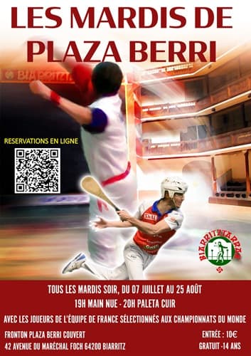 Illustration de l'événement : Pelote Basque - Les mardis de Plaza Berri