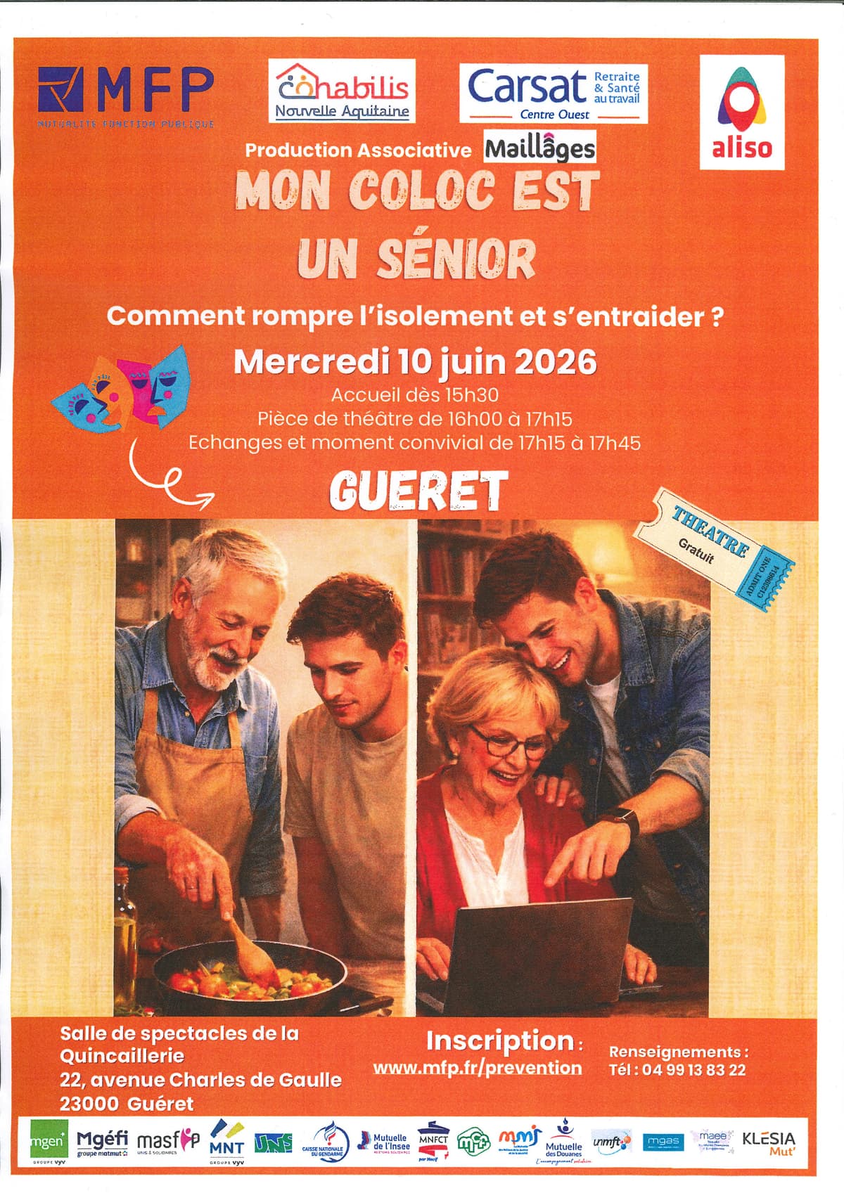 Illustration de l'événement : Mon coloc est un sénior