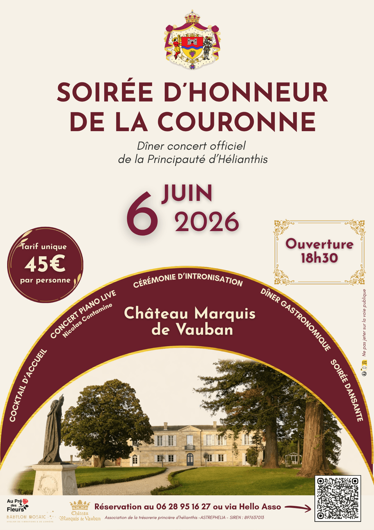 Illustration de l'événement : Soirée d'honneur de la Couronne