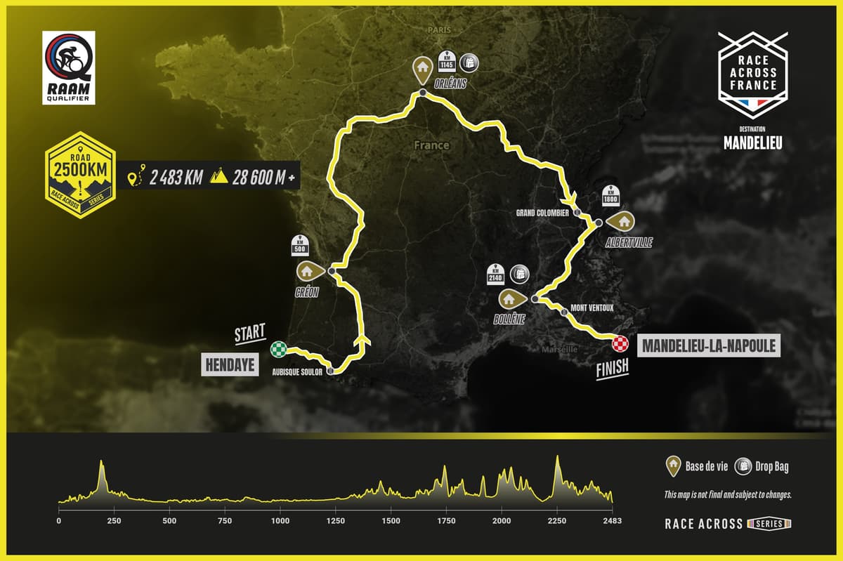 Illustration de l'événement : Départ de la "Race Across France 2026"