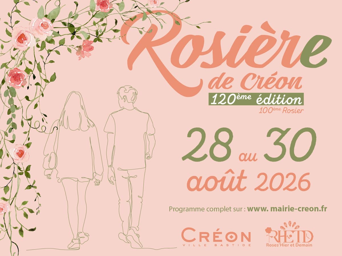 Illustration de l'événement : Fête de la Rosière et du Rosier de Créon – Édition 2026