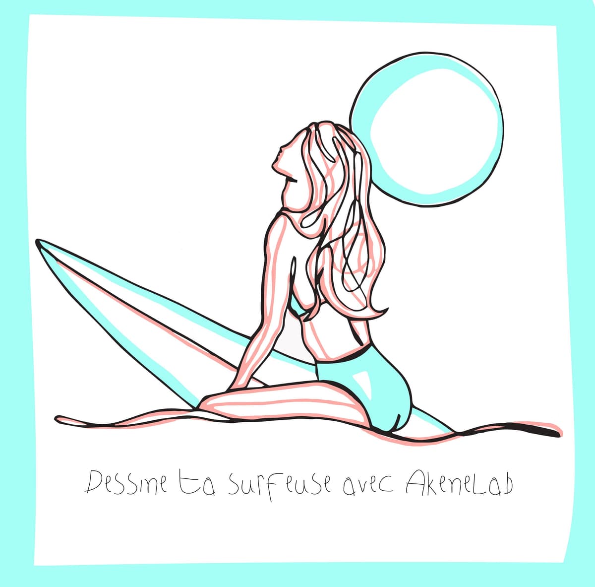 Illustration de l'événement : Atelier "Dessine ton/ta surfeur/se" by Akenelab