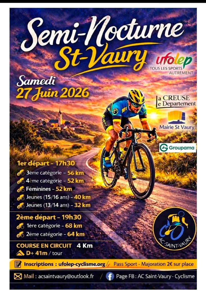 Illustration de l'événement : Course cycliste semi-nocturne