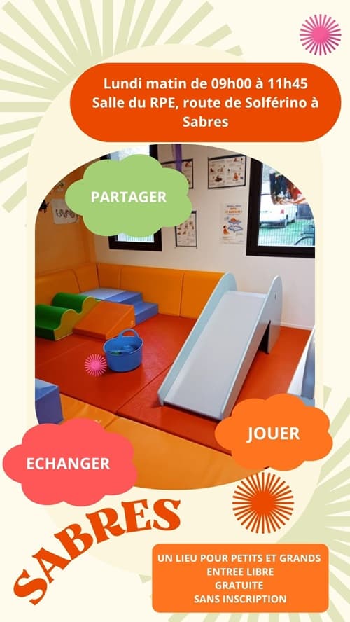 Illustration de l'événement : Lieu d'Accueil Enfants Parents - Sabres
