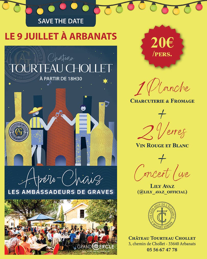 Illustration de l'événement : Apéro chai au Château Tourteau Chollet
