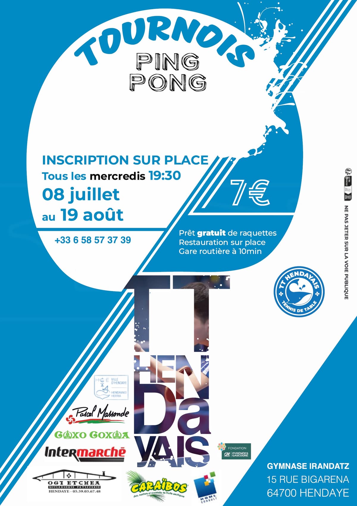 Illustration de l'événement : Tournoi de tennis de table