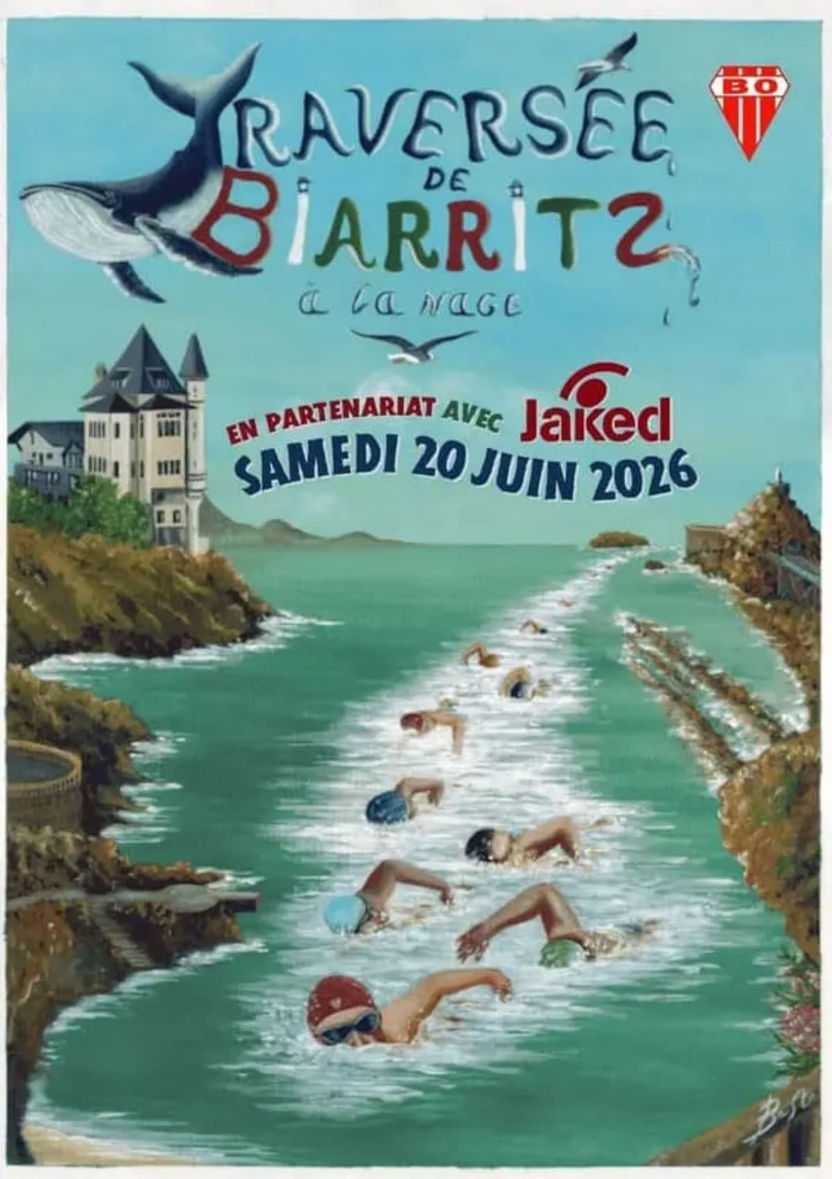 Illustration de l'événement : Traversée de Biarritz à la nage