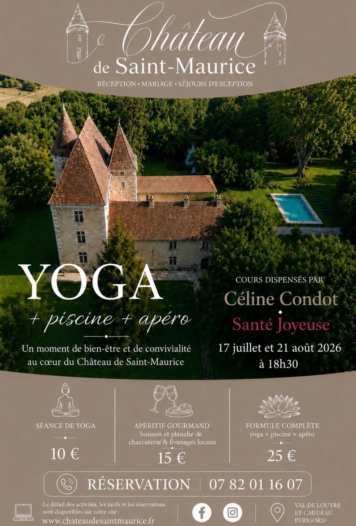 Illustration de l'événement : Découverte yoga piscine apéritif