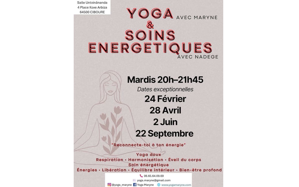 Illustration de l'événement : Yoga et soins énergétiques