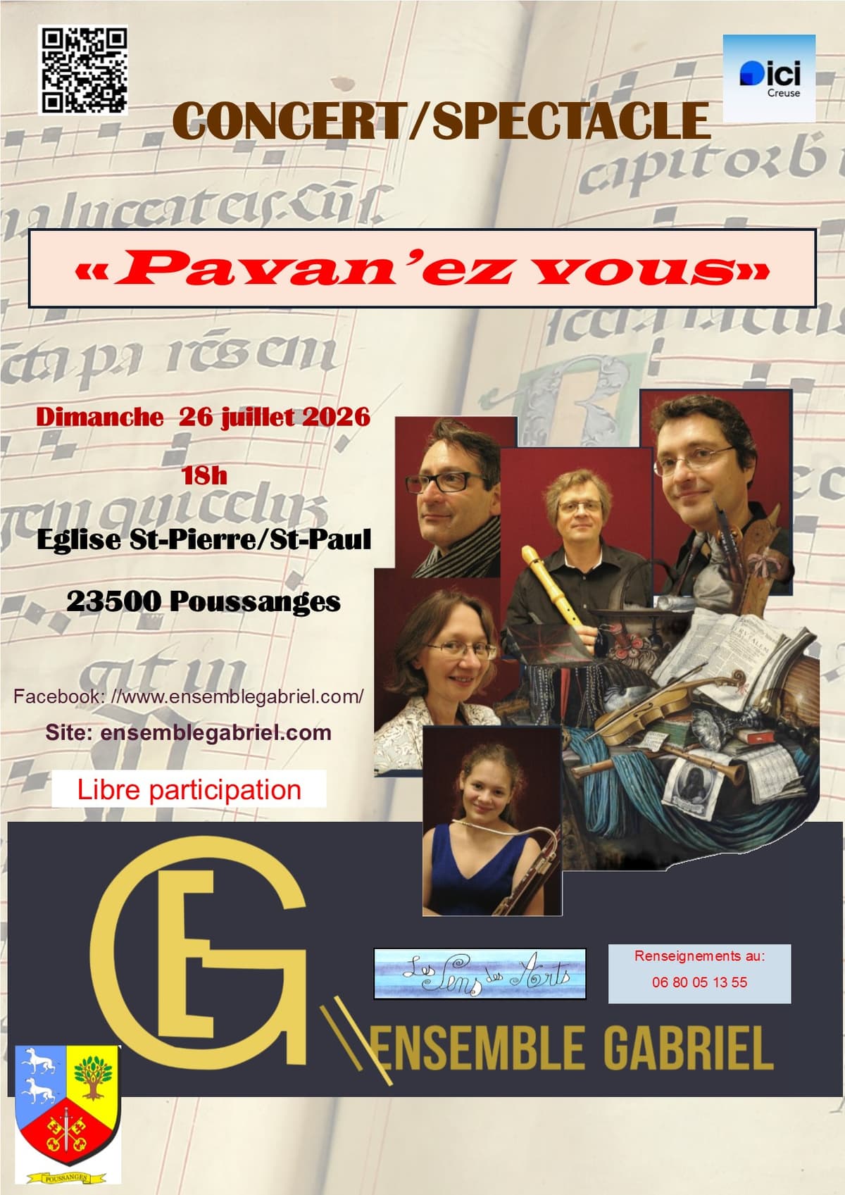 Illustration de l'événement : Concert spectacle "Pavan'ez vous"