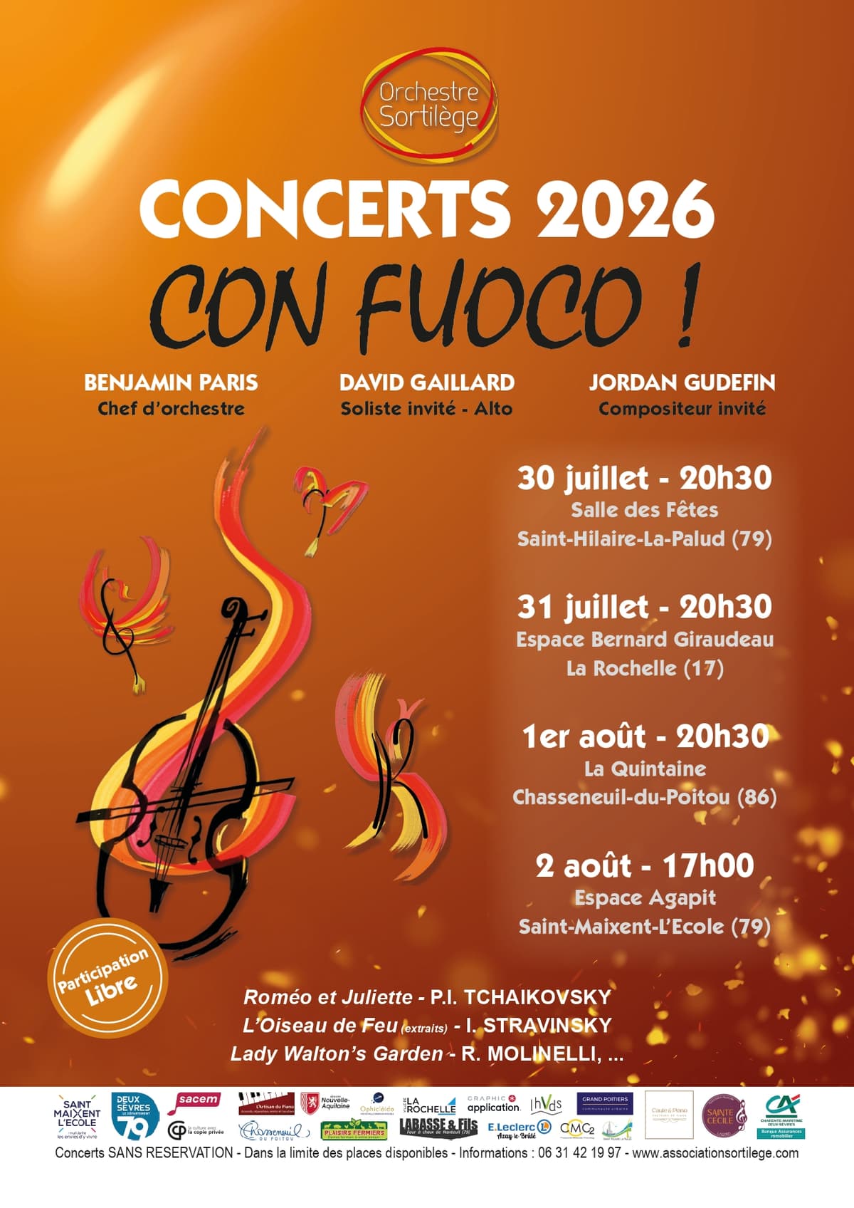 Illustration de l'événement : Concerts de l’Orchestre Sortilège à Saint-Hilaire-la-Palud