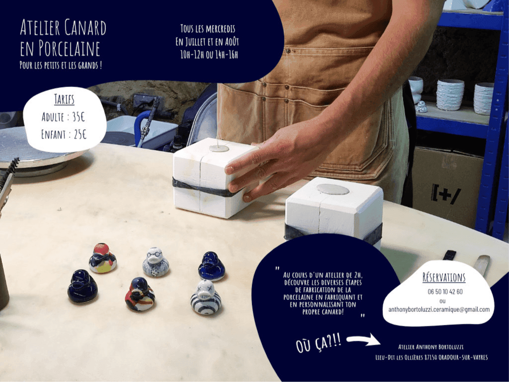 Illustration de l'événement : Atelier canard en porcelaine