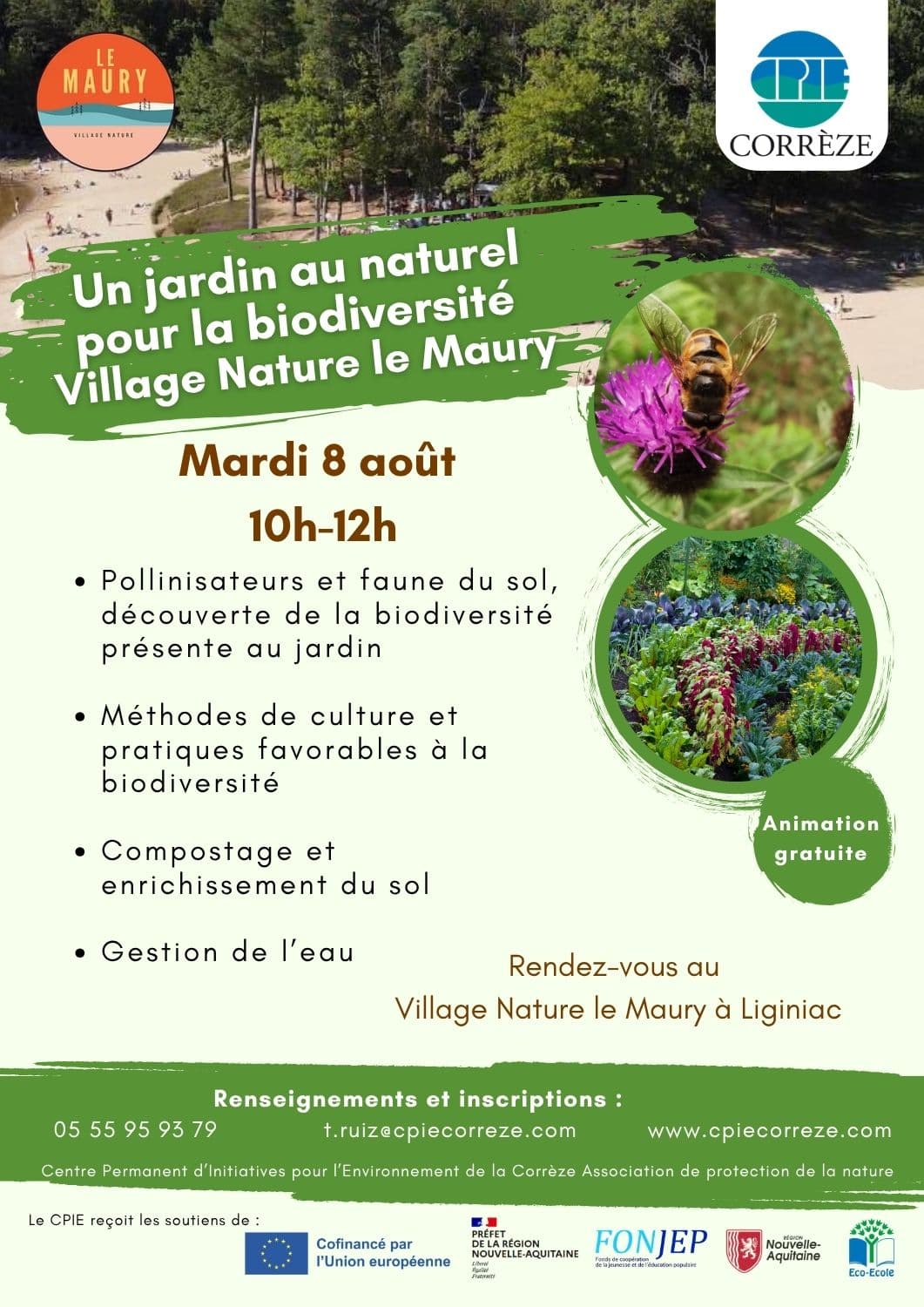 Illustration de l'événement : Un jardin au naturel pour la biodiversité