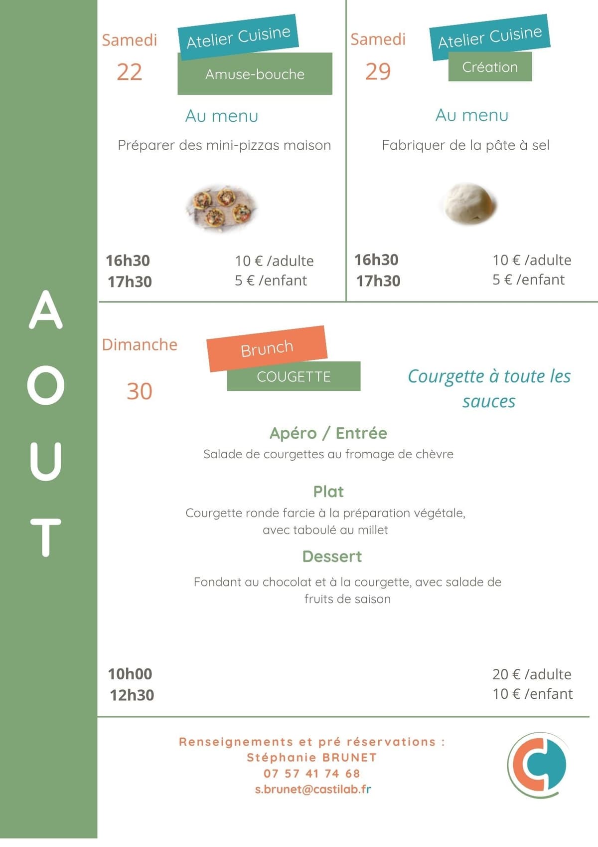 Illustration de l'événement : Ateliers culinaires août à Bio d'Ici