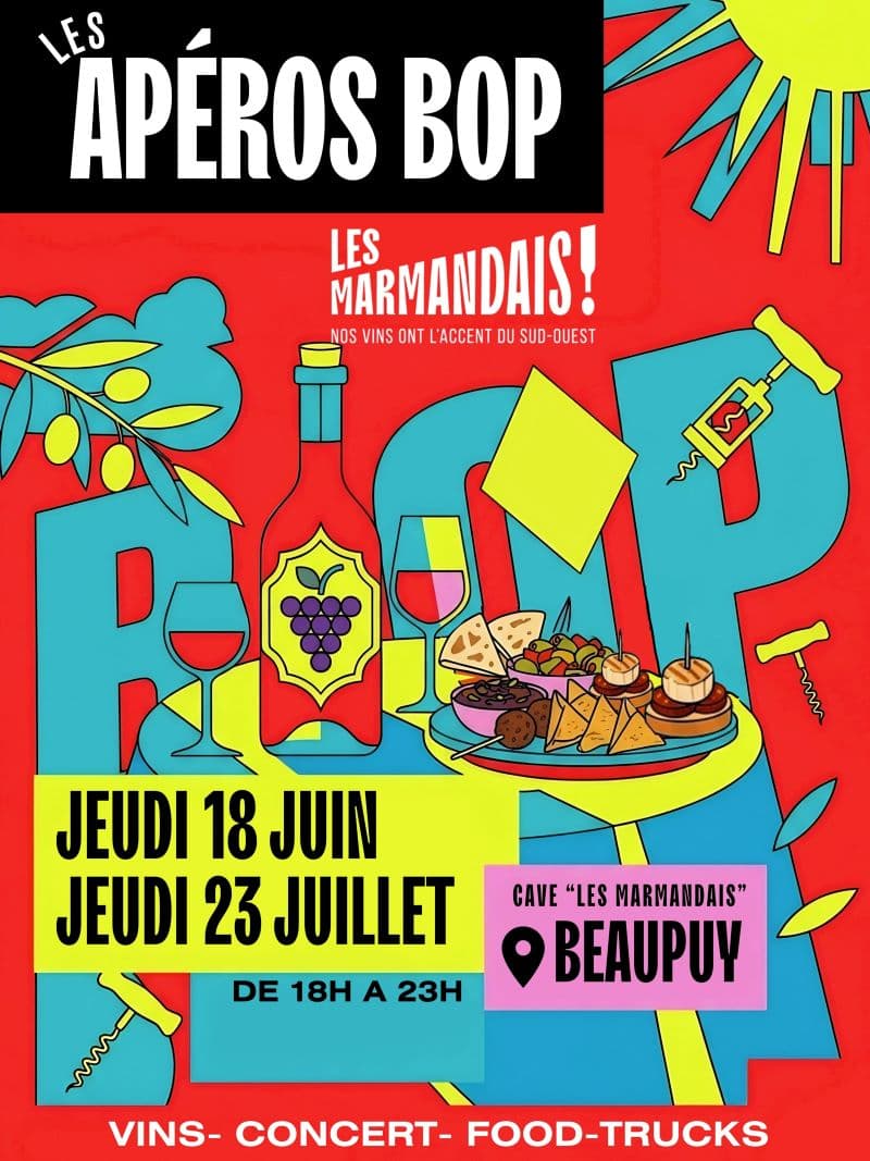 Illustration de l'événement : Les Apéros Bop' - Cave Les Marmandais !