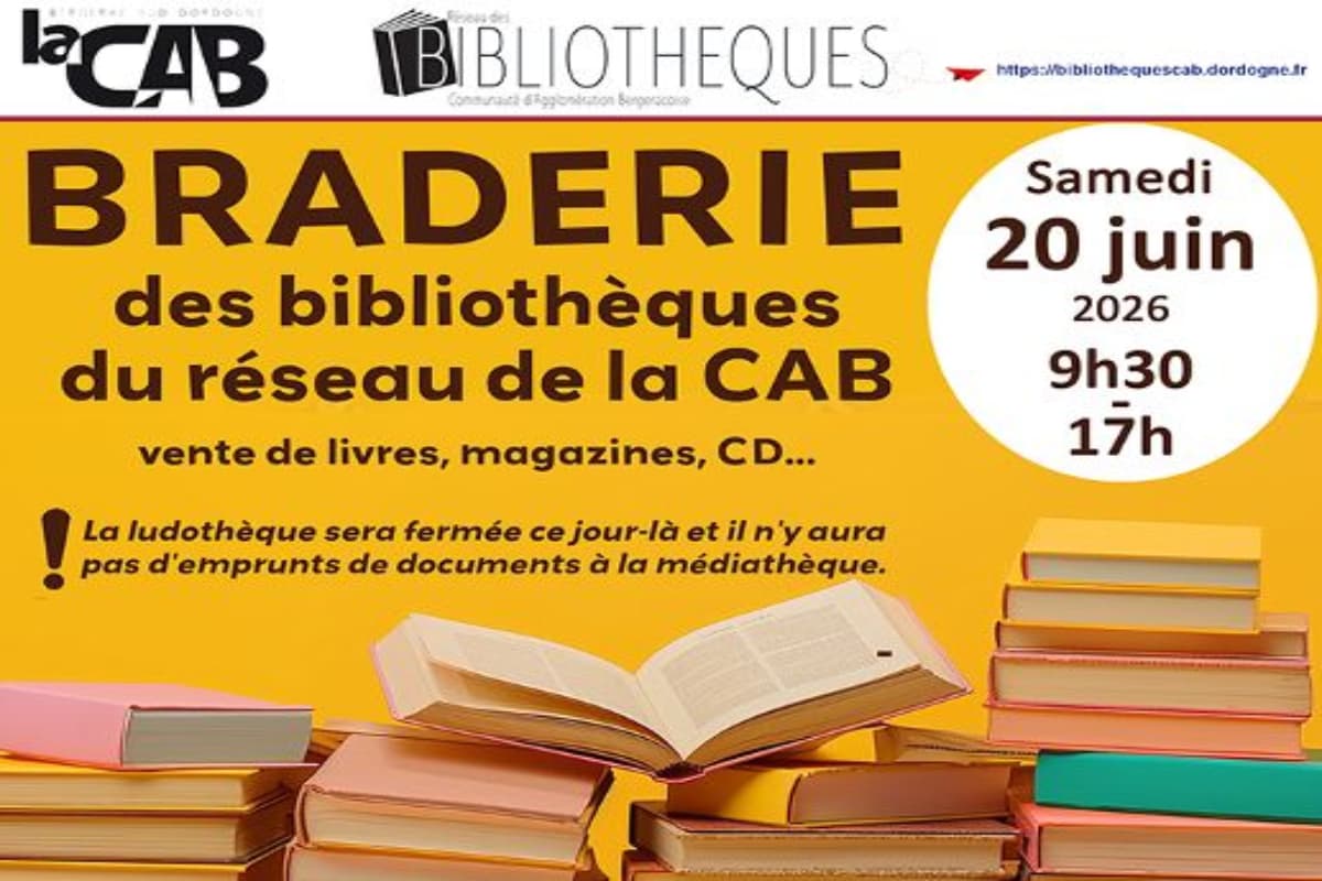 Illustration de l'événement : Braderie des bibliothèques de la CAB