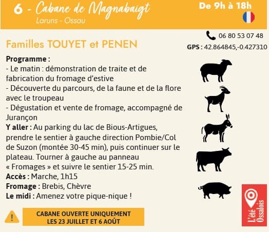 Illustration de l'événement : Cabanes ouvertes : Cabane de Magnabaigt (Bious Artigues)