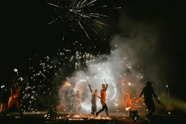 Illustration de l'événement : Spectacle de feu (Jardins de la Guierle)