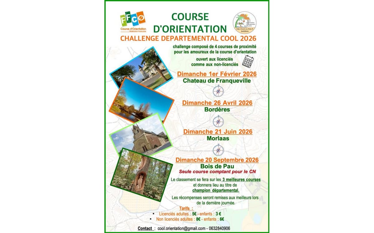 Illustration de l'événement : Challenge Club d'Orientation C.O.O.L
