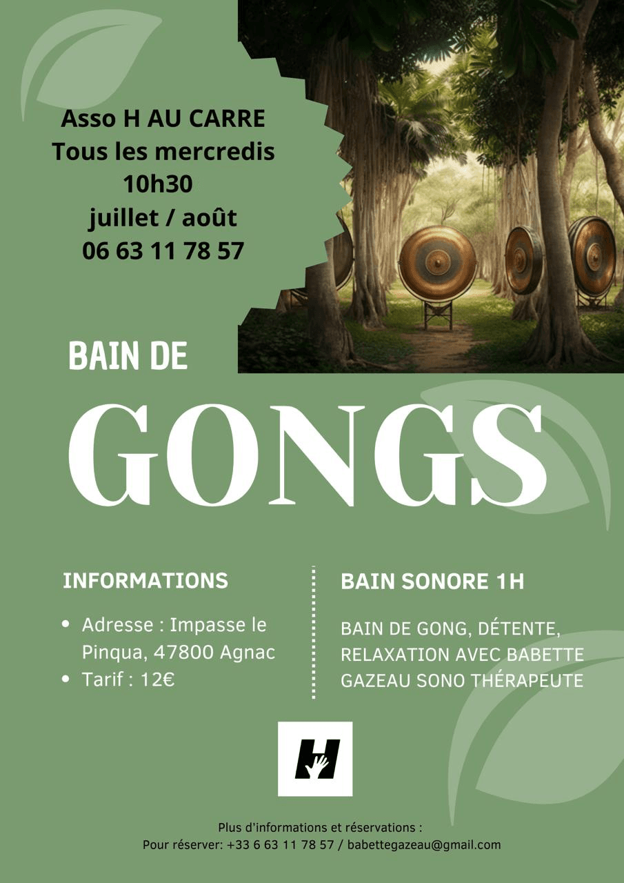 Illustration de l'événement : Bain sonore, Bain de gong