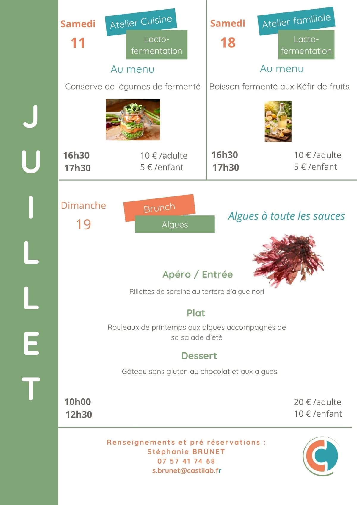 Illustration de l'événement : Ateliers culinaires juillet à Bio d'Ici