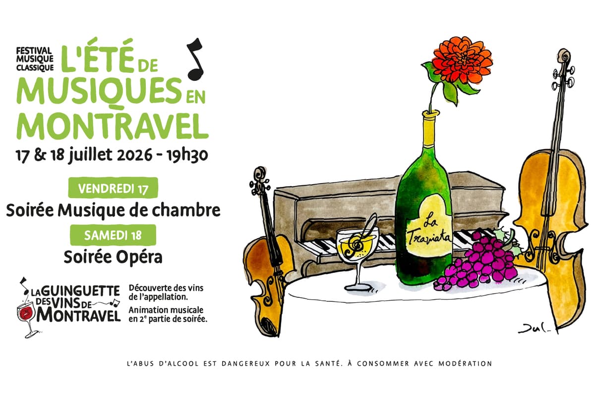 Illustration de l'événement : L'été de Musiques en Montravel | Soirée Opéra