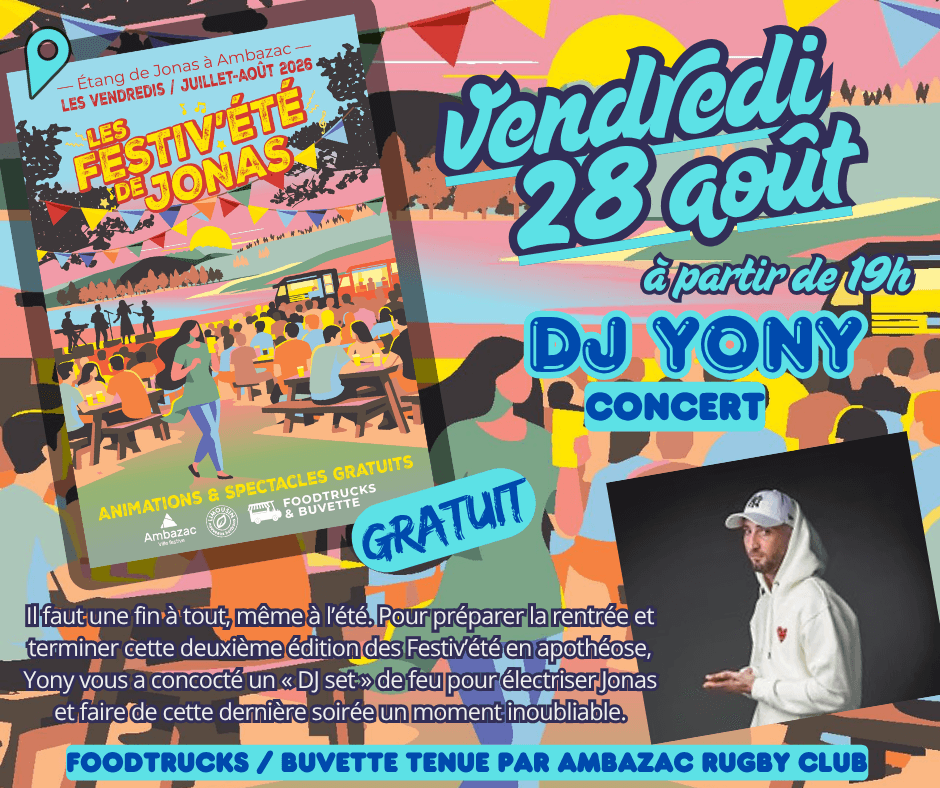 Illustration de l'événement : Les Festiv'Ete de Jonas : DJ Yony