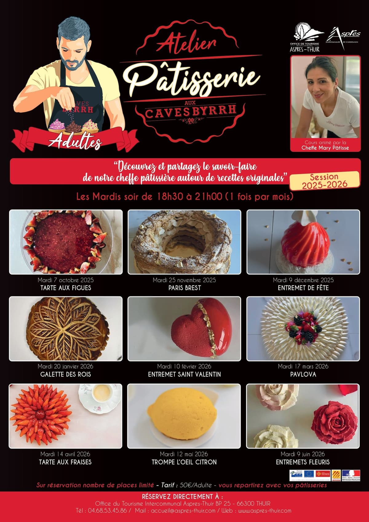 Illustration de l'événement : ATELIER PÂTISSERIE ADULTE 2025-2026
