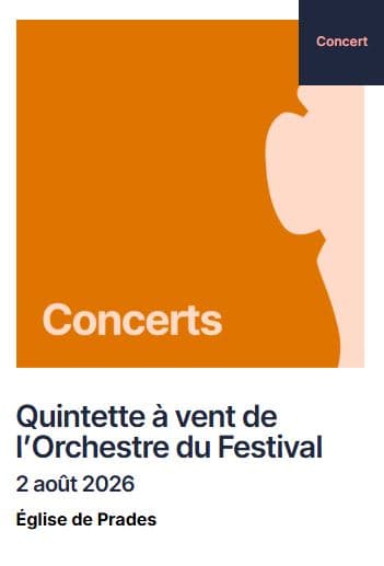 Illustration de l'événement : FESTIVAL PABLO CASALS: QUINTETTE À VENT DE L’ORCHESTRE DU FESTIVAL