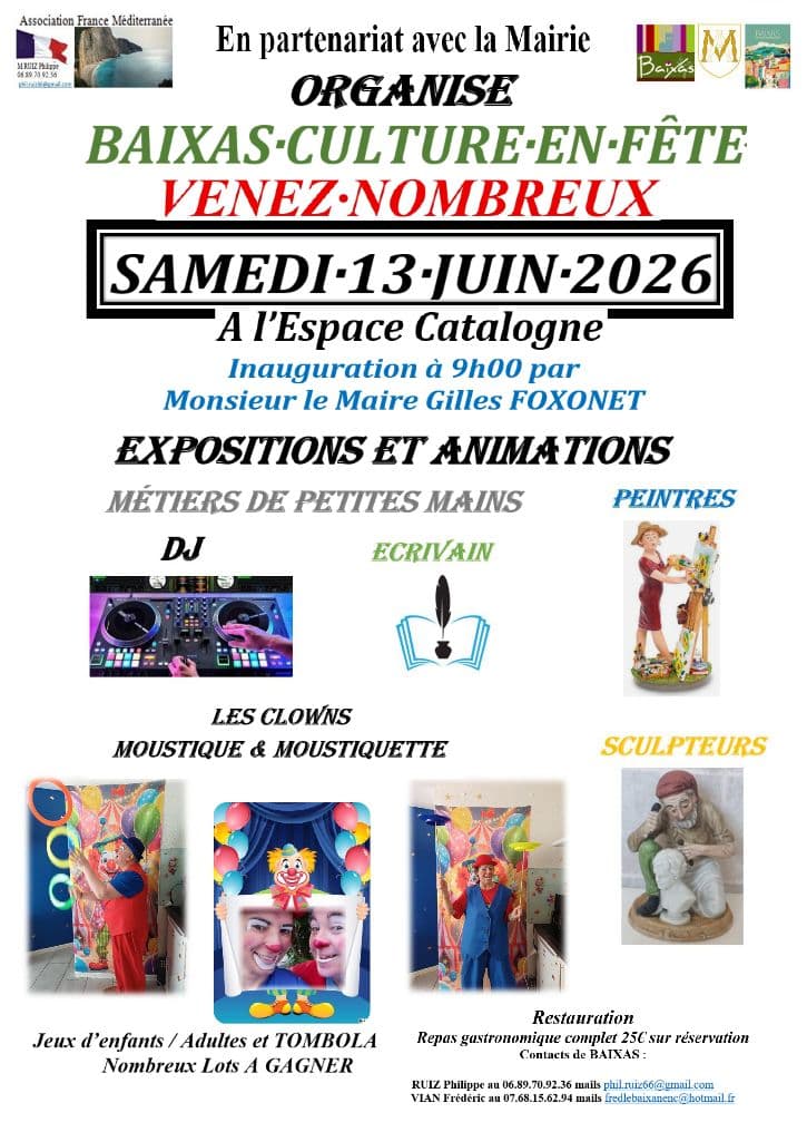 Illustration de l'événement : BAIXAS CULTURE EN FÊTE