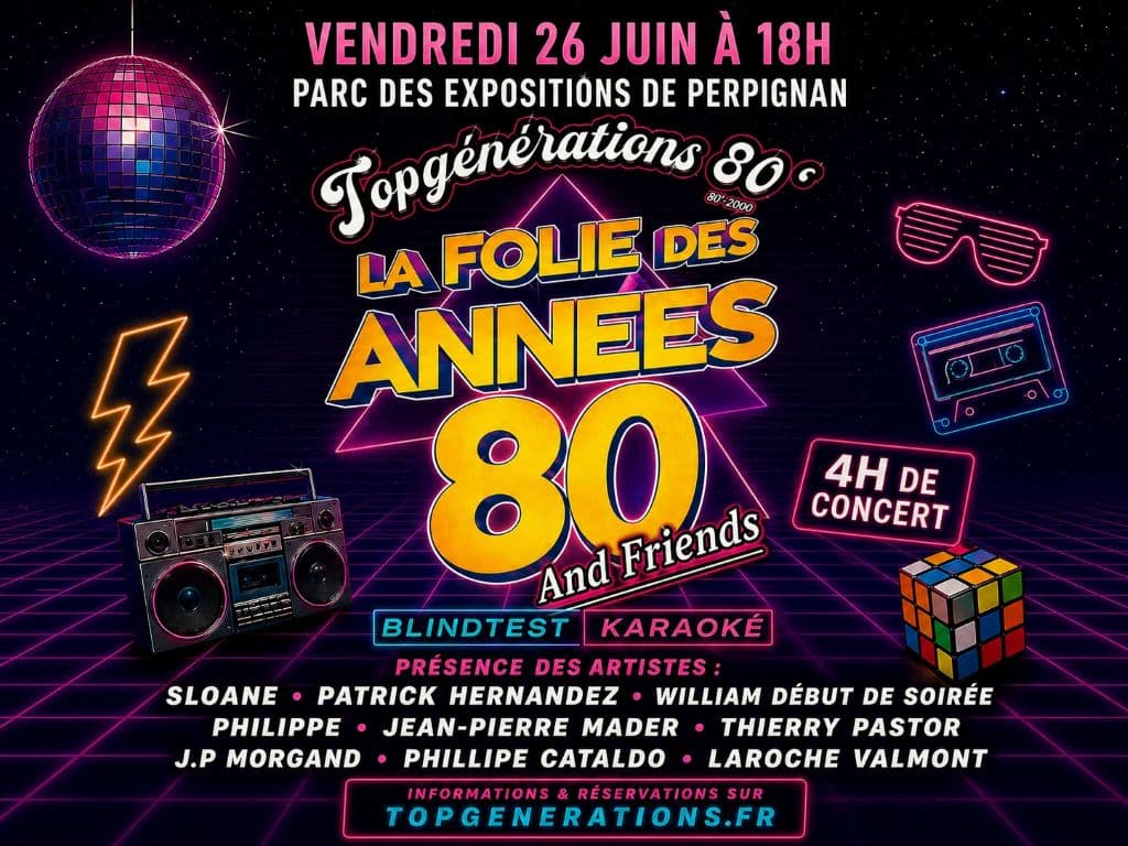Illustration de l'événement : LA FOLIE DES ANNEES 80 AND FRIENDS