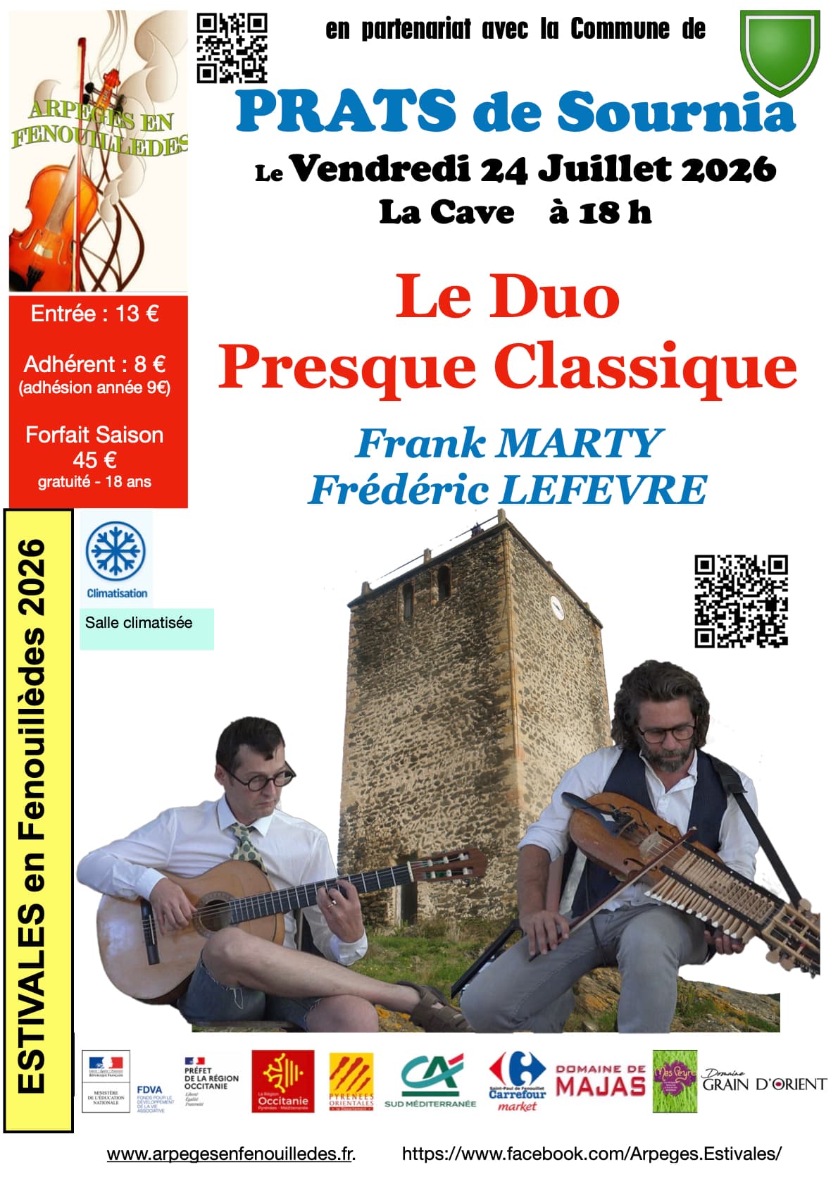 Illustration de l'événement : ESTIVALES EN FENOUILLÈDES - PRATS DE SOURNIA