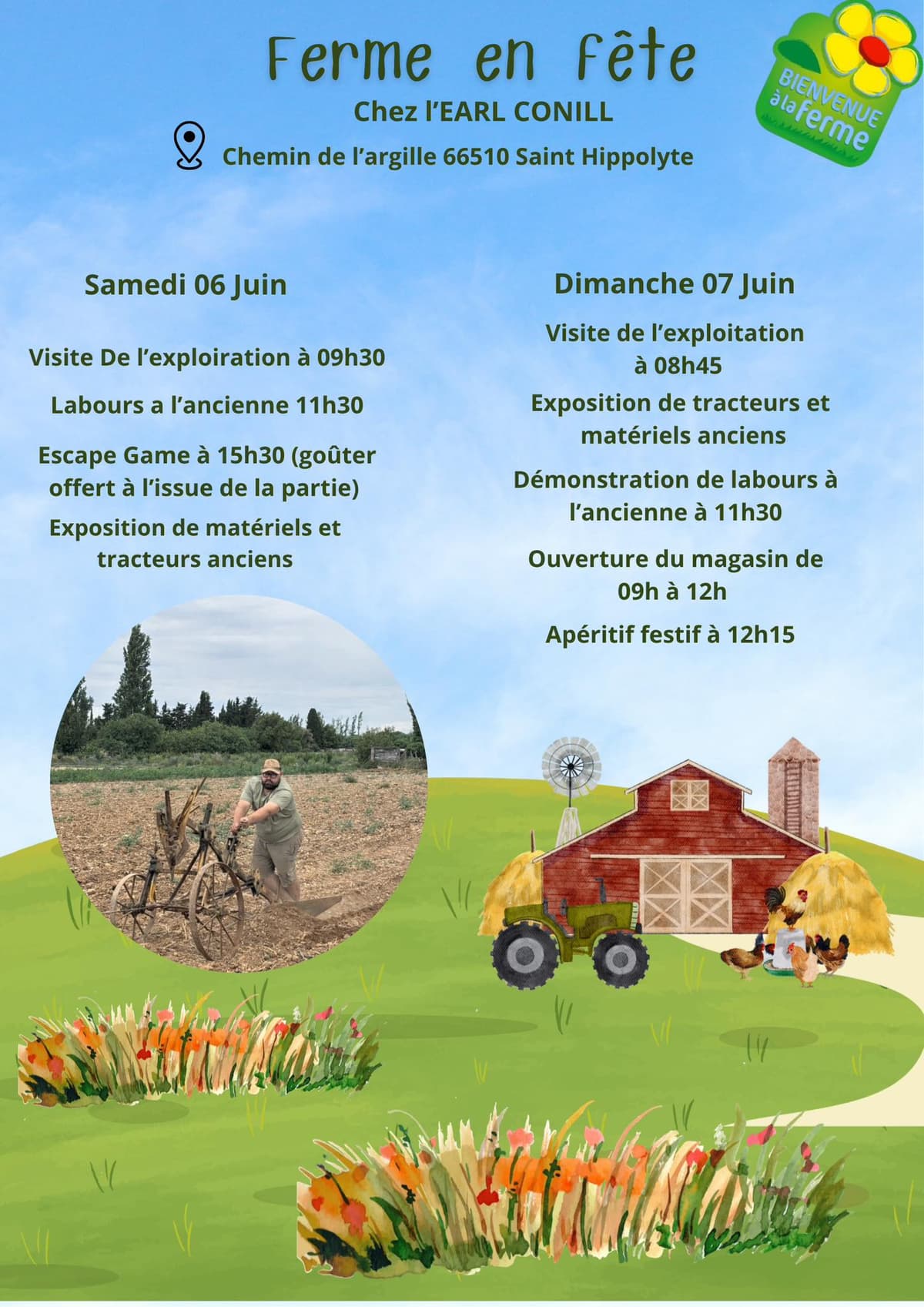 Illustration de l'événement : FERMES EN FETE CHEZ EARL CONILL