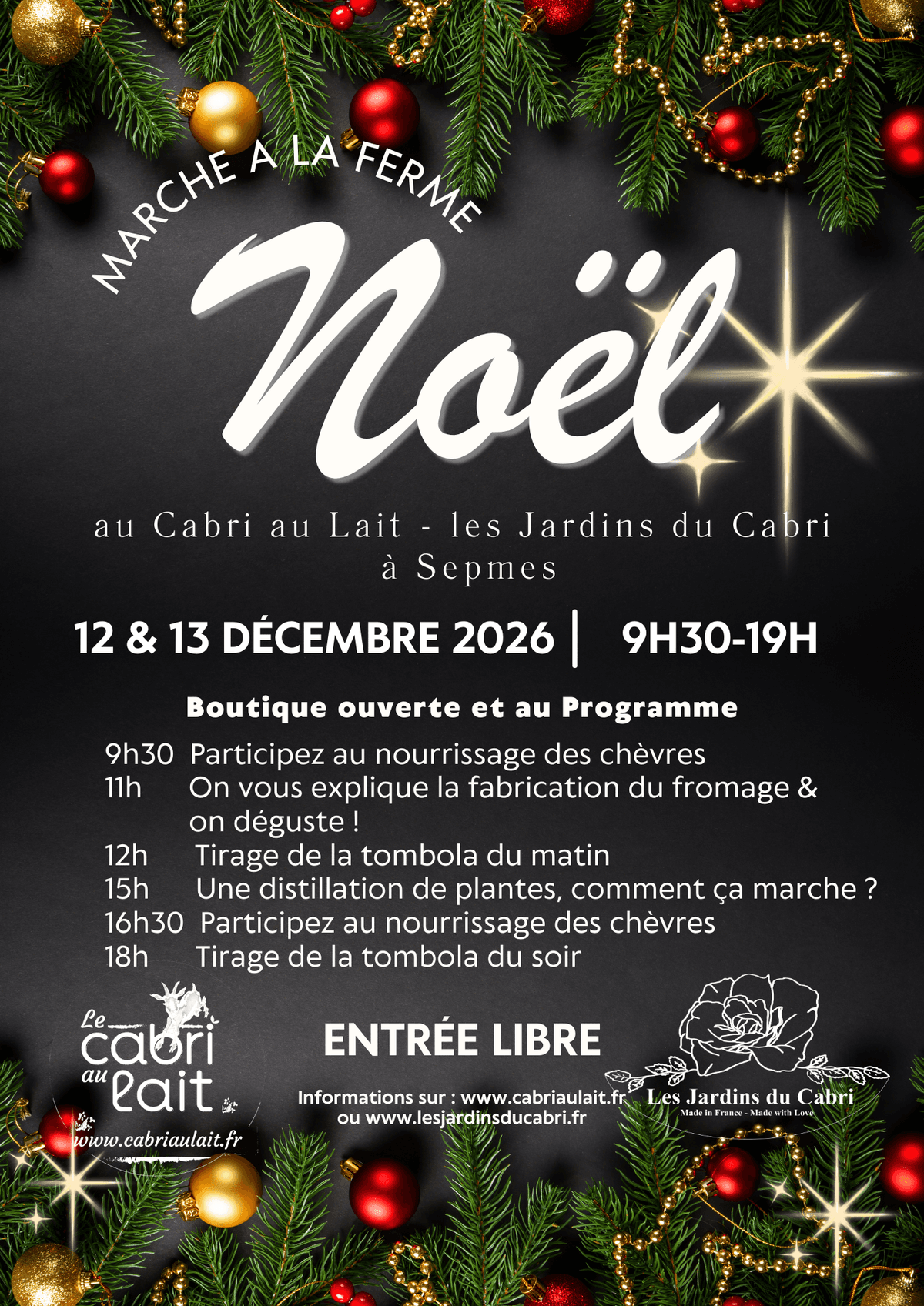 Illustration de l'événement : Marché de Noël à la ferme