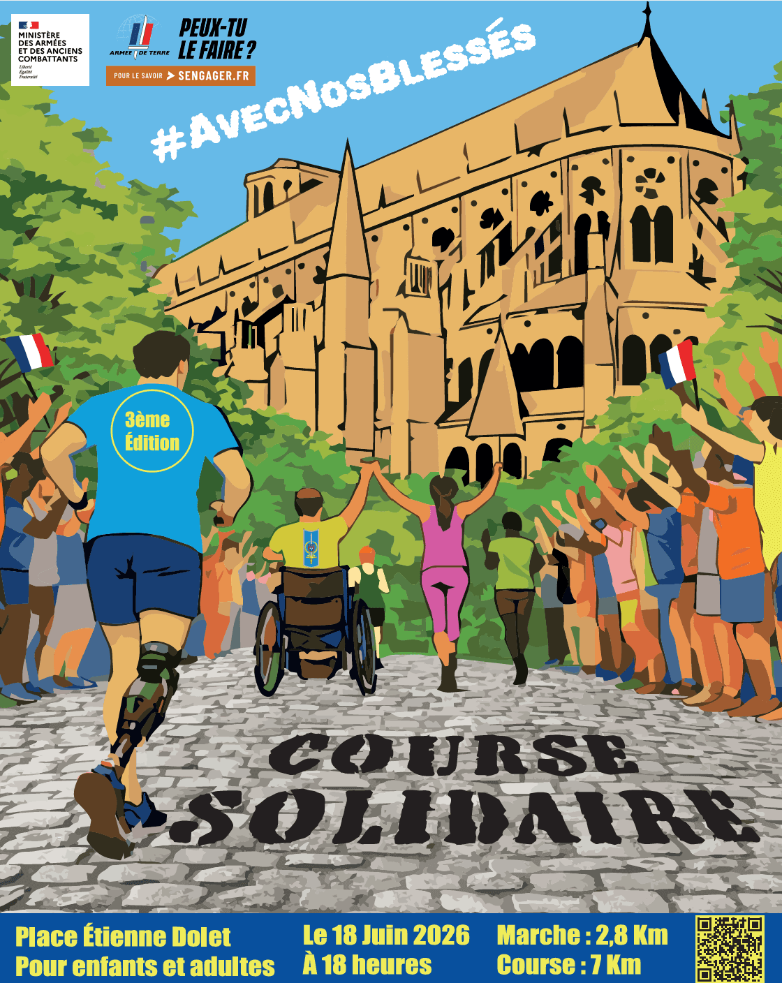 Illustration de l'événement : Course Solidaire #avecnosbléssés