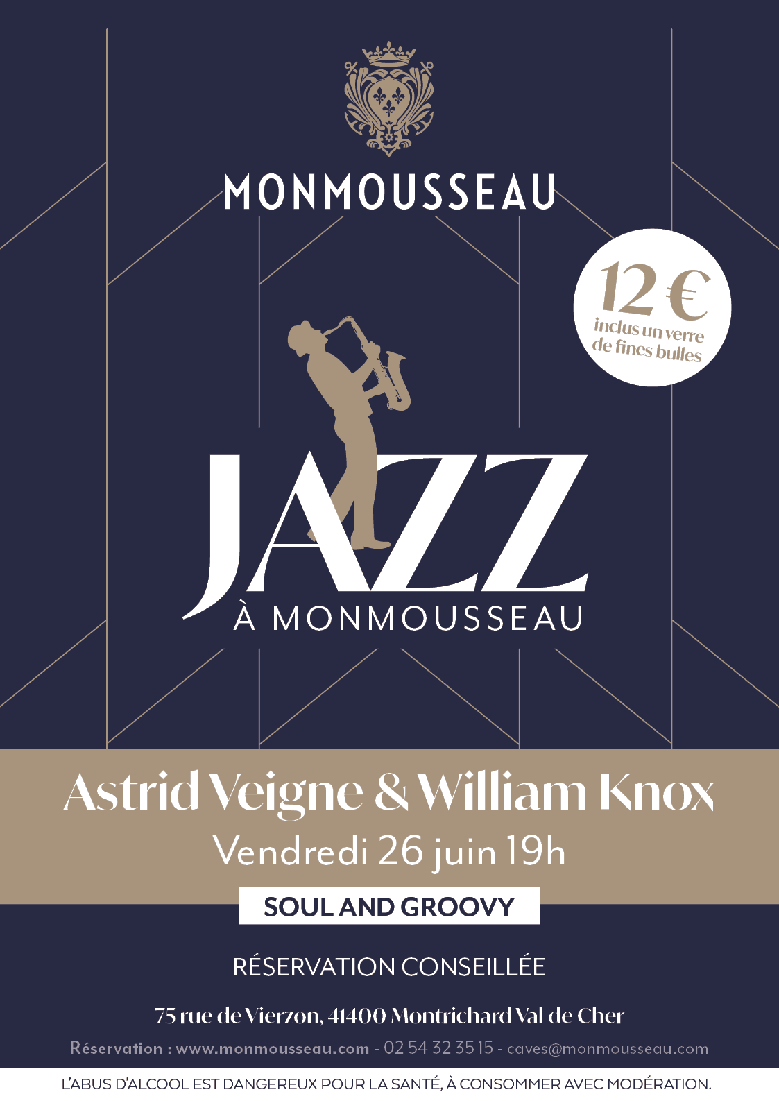 Illustration de l'événement : Jazz aux Caves Monmousseau à Montrichard