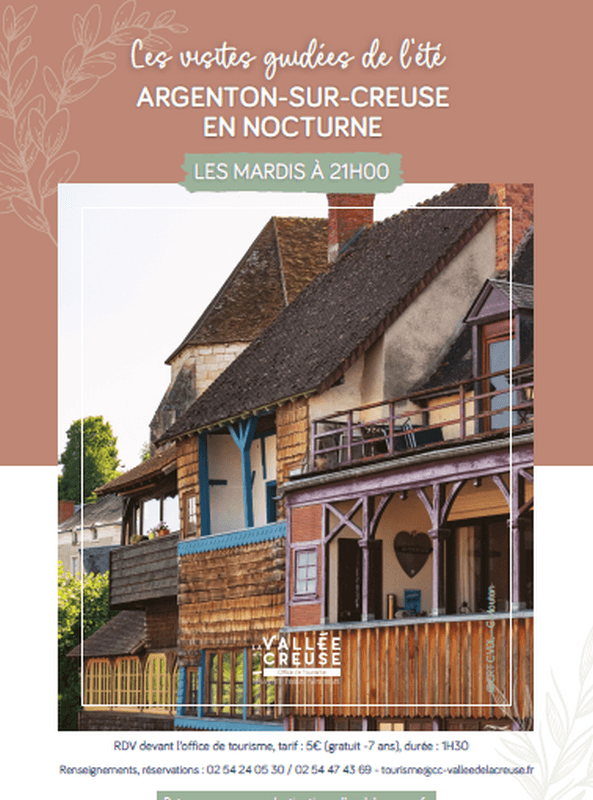 Illustration de l'événement : Visite : "Argenton sur Creuse en nocturne"
