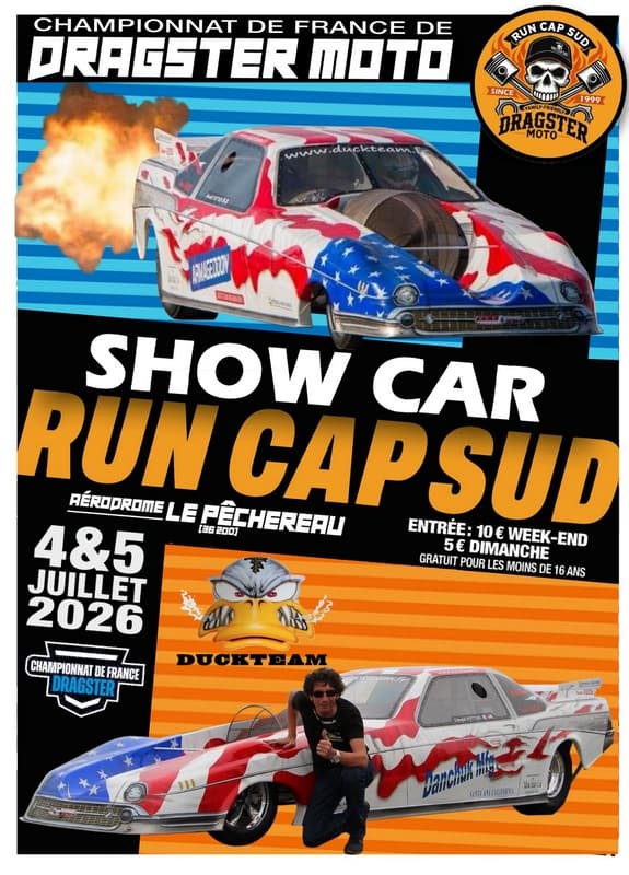 Illustration de l'événement : Dragster Run Cap Sud 2026