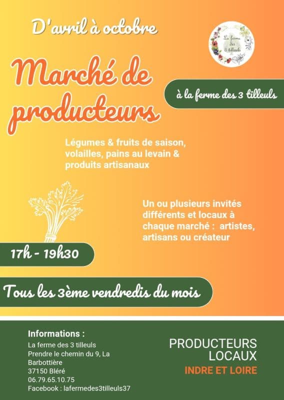 Illustration de l'événement : Marché de producteurs à la Ferme des 3 Tilleuls