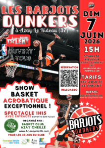 Illustration de l'événement : Spectacle de Basket acrobatique : les Barjots Dunkers