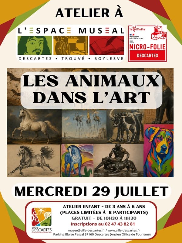 Illustration de l'événement : Atelier "Les animaux dans l'art"