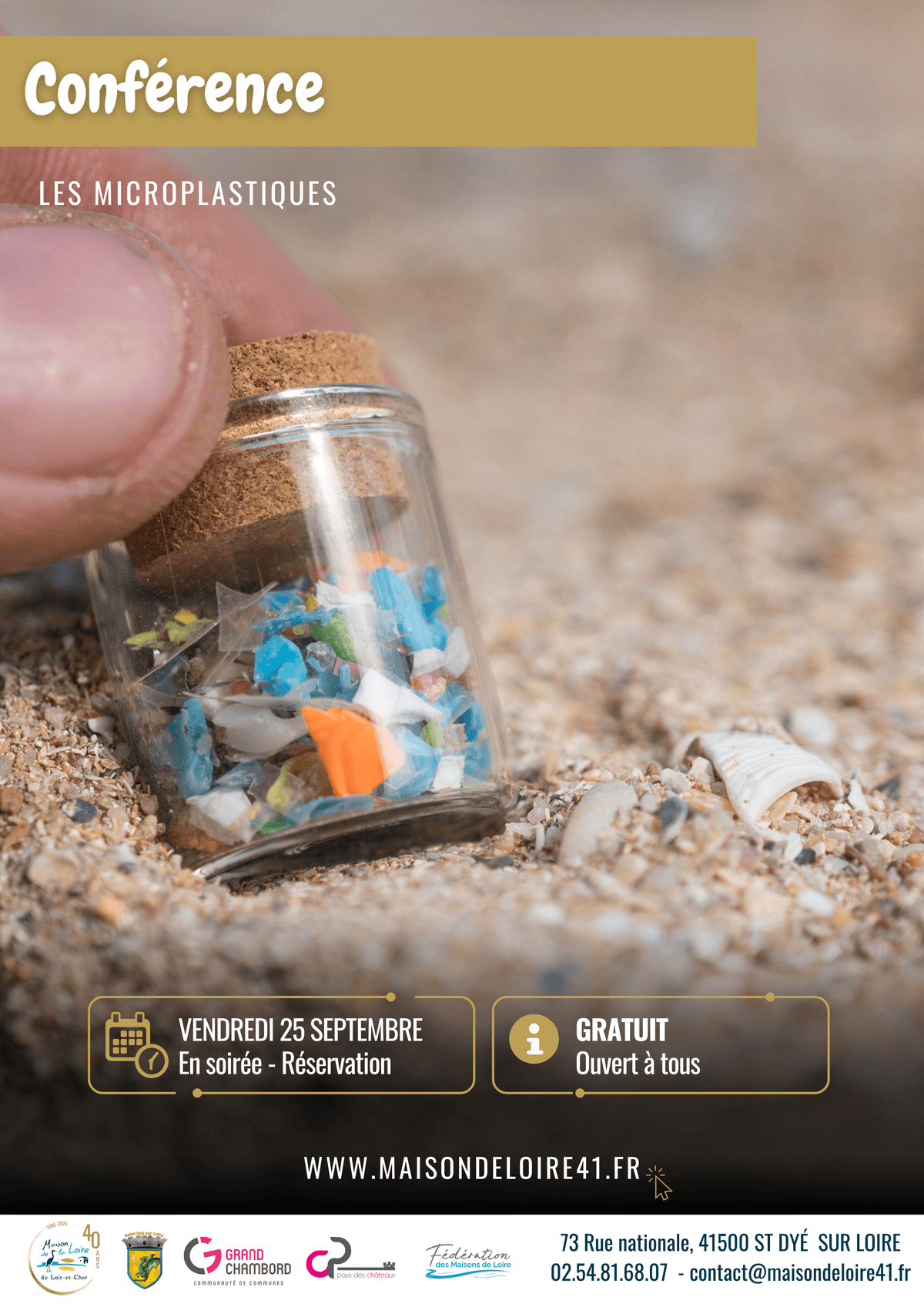 Illustration de l'événement : Conférence sur les microplastiques avec la Maison de la Loire