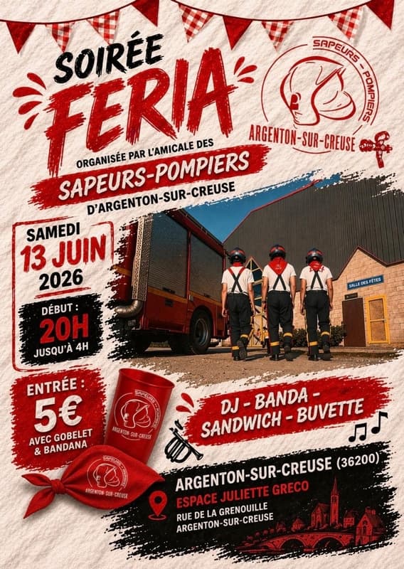 Illustration de l'événement : Soirée Féria des Sapeurs Pompiers