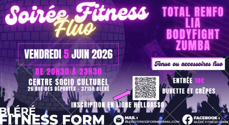 Illustration de l'événement : Soirée fitness fluo