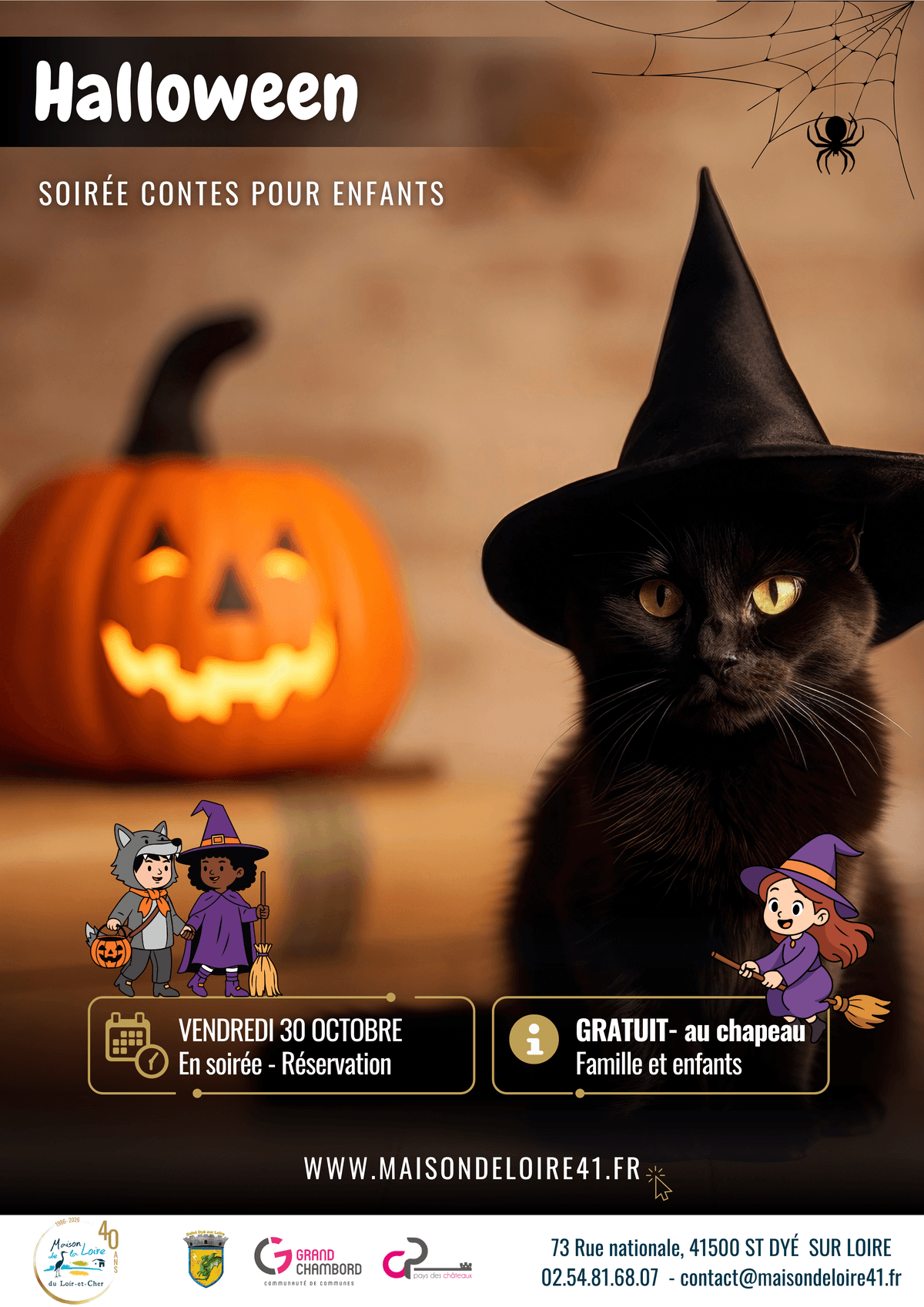 Illustration de l'événement : Veillée contes Halloween à Saint-Dyé-sur-Loire
