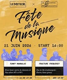 Illustration de l'événement : Fête de la musique Meteor X La Cuvette de Bouillons
