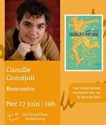 Illustration de l'événement : Rencontre avec Camille Corcéjoli