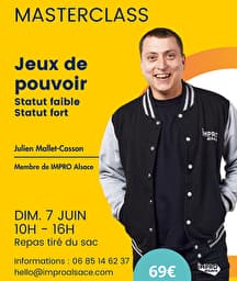Illustration de l'événement : IMPRO Alsace - Masterclass : Jeux de pouvoir - statut faible/statut fo
